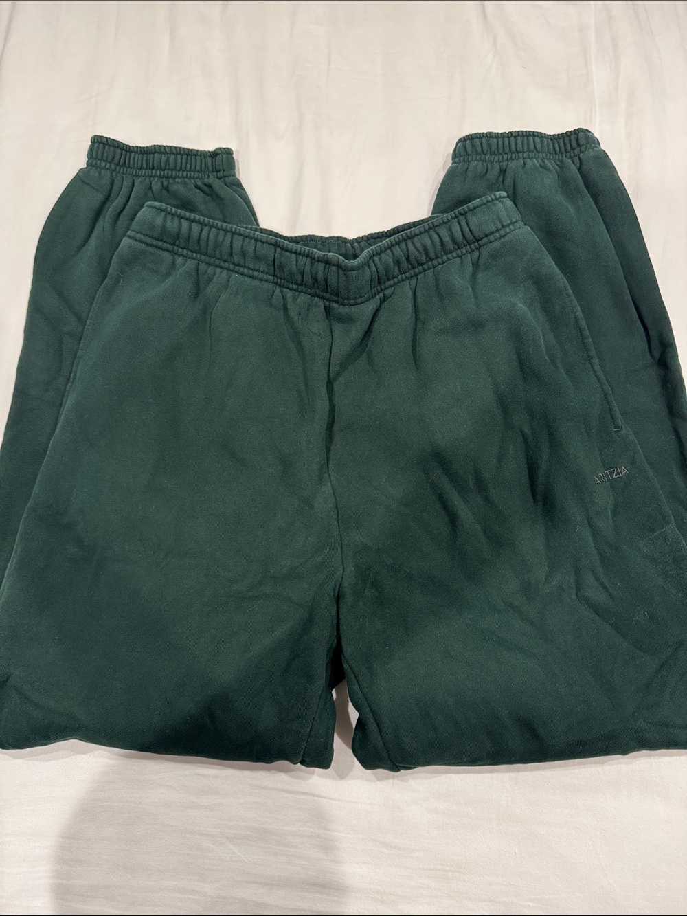 Aritzia Olive Green Sweatfleece Joggers
